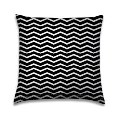 Buitenkussen Zwart-wit Zigzag lijnen