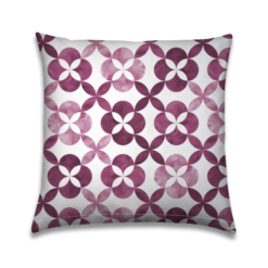 Tuinkussen Geometric flower tiles in Pink