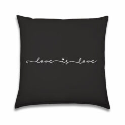 Juuls Buitenkussen Love is love zwart-wit 40x40cm 003