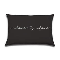 Juuls Buitenkussen Love is love zwart-wit 60x40cm 003